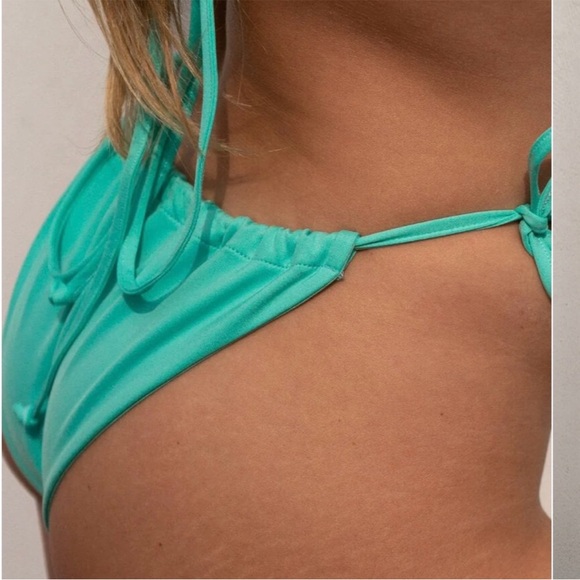 Londre Ruched Drawstring bikini bottom, M - Picture 1 of 4